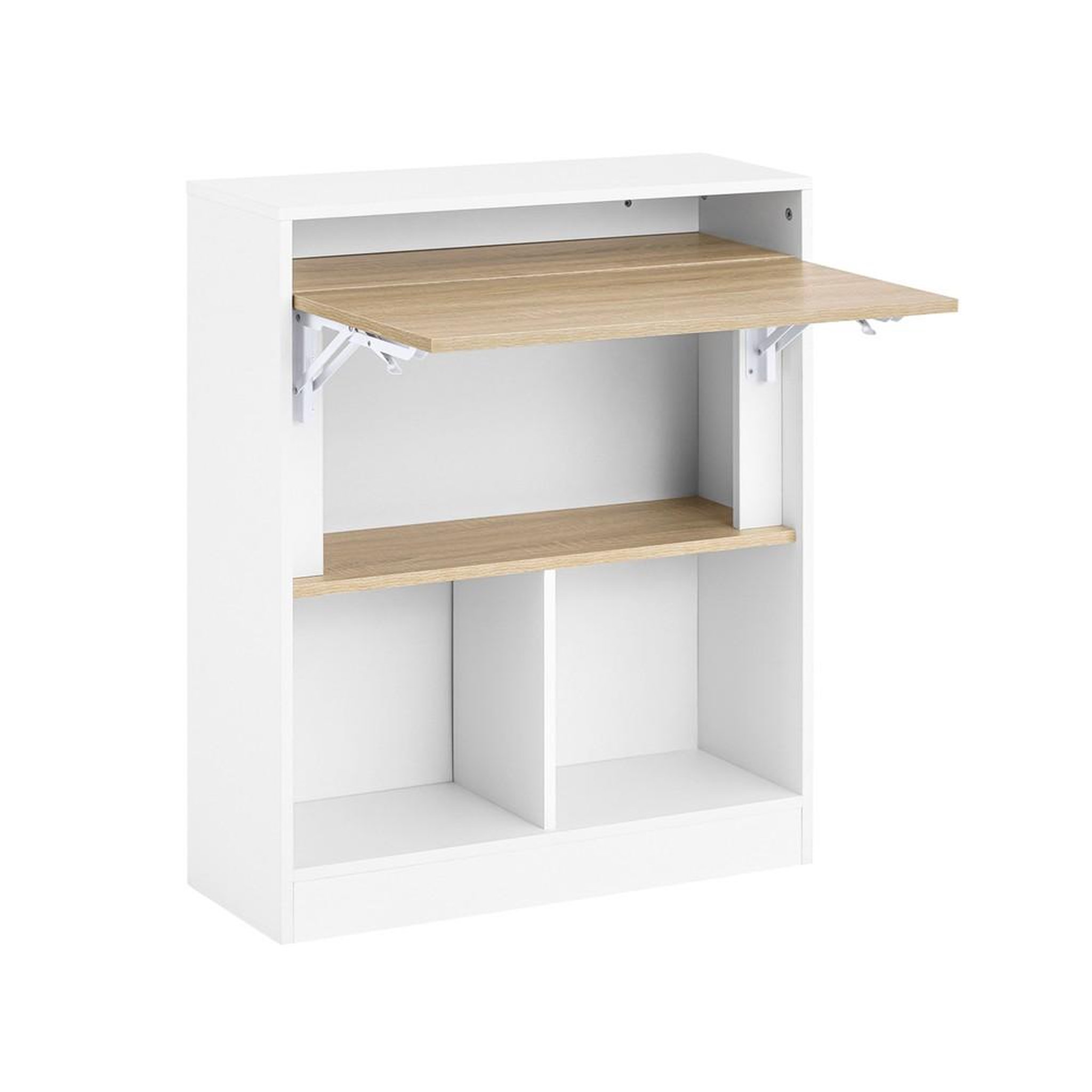 Voir la diapositive 1 : SOBUY SoBuy - Bureau Informatique à une porte - Nordique - FWT104