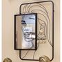 Voir la diapositive 5 : Paris Prix Miroir Mural Design  Éleanor  85cm Noir