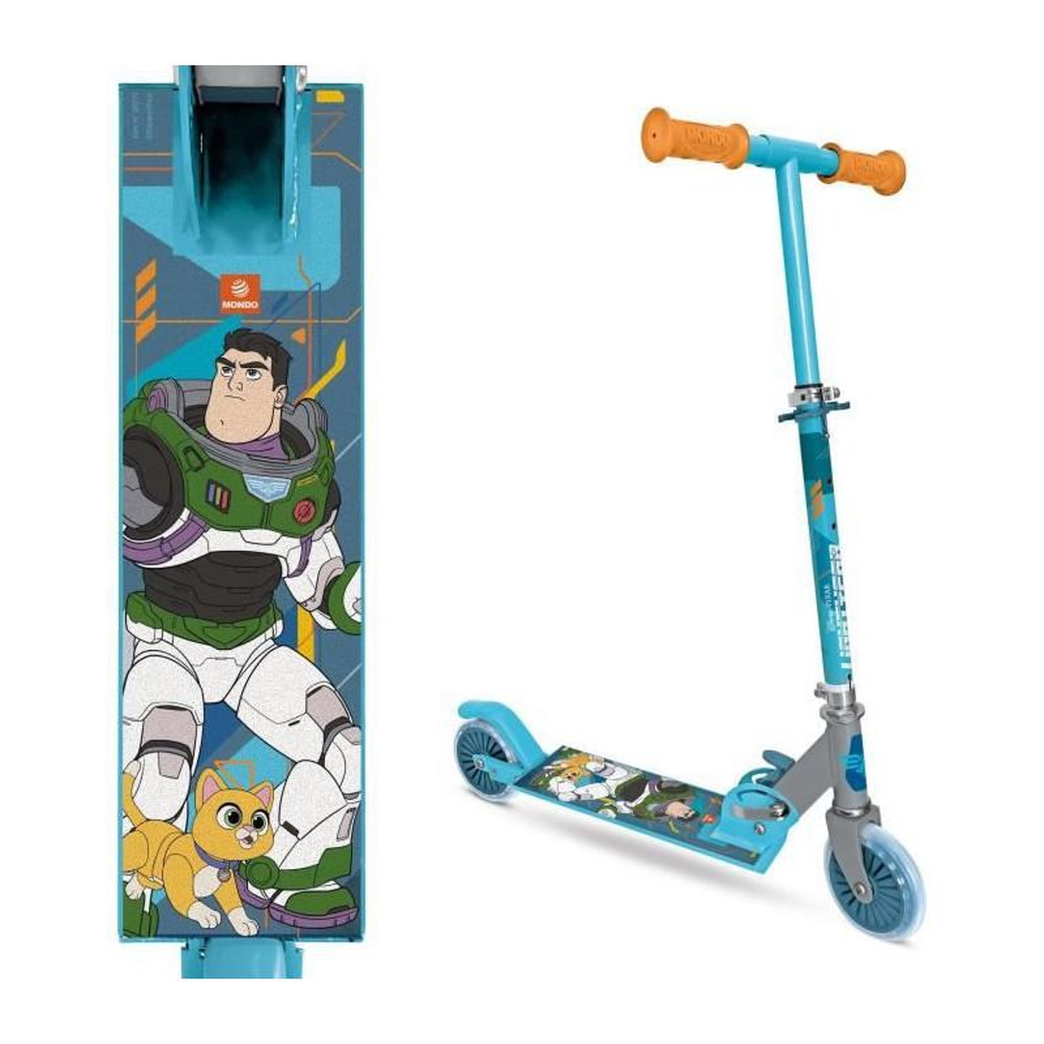 Voir la diapositive 2 : Mondo MONDO - Trottinette / Patinette 2 roues pliable - Disney - Pixar - Buzz L'éclair