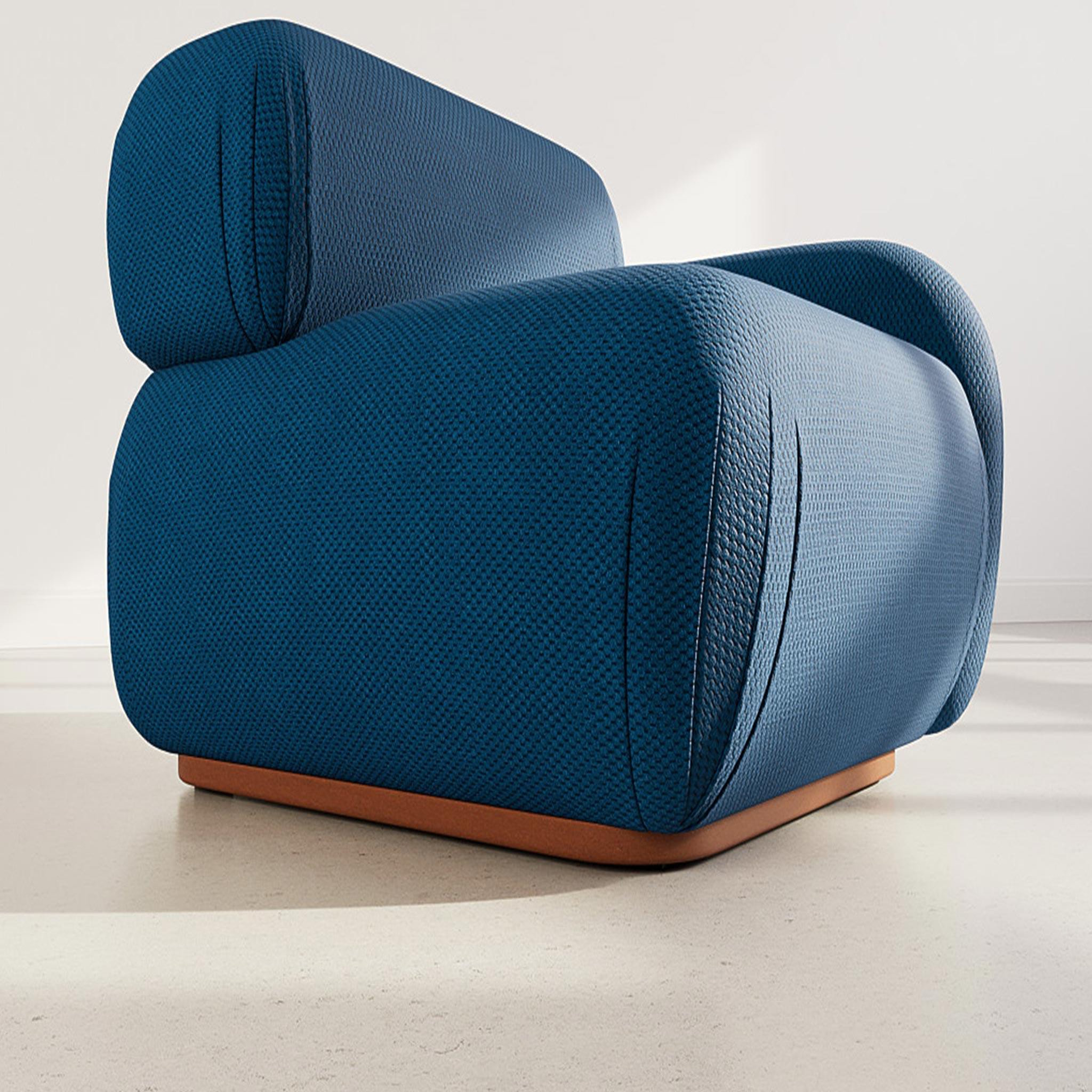 Voir la diapositive 4 : LISA DESIGN Penelope - module d'assise droit en velours texturé