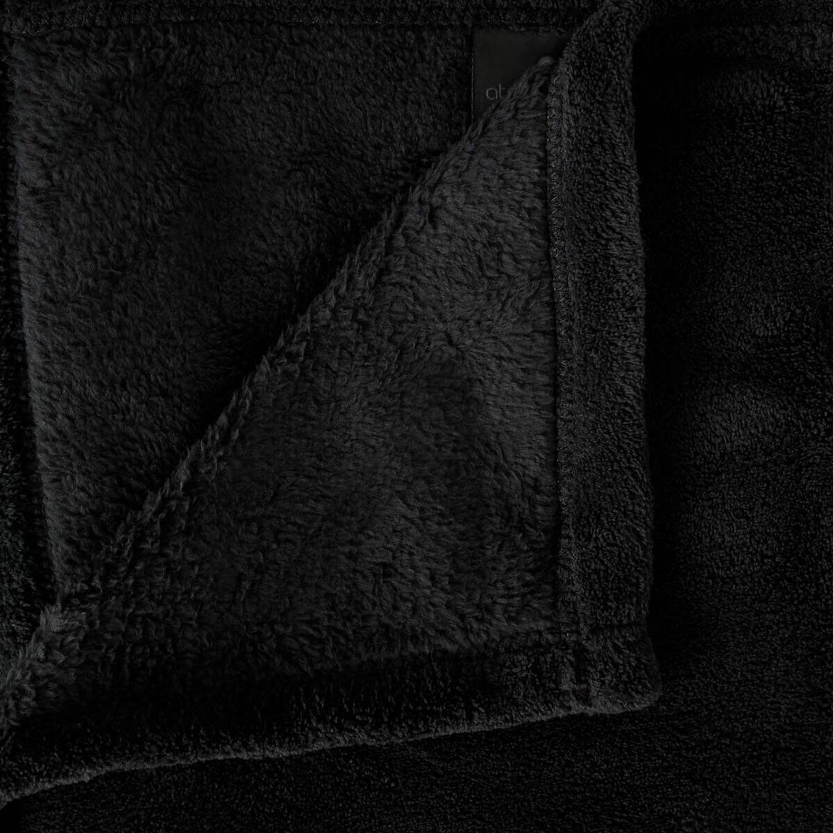 ATMOSPHERA Plaid Polaire Microfibre 125x150cm Noir