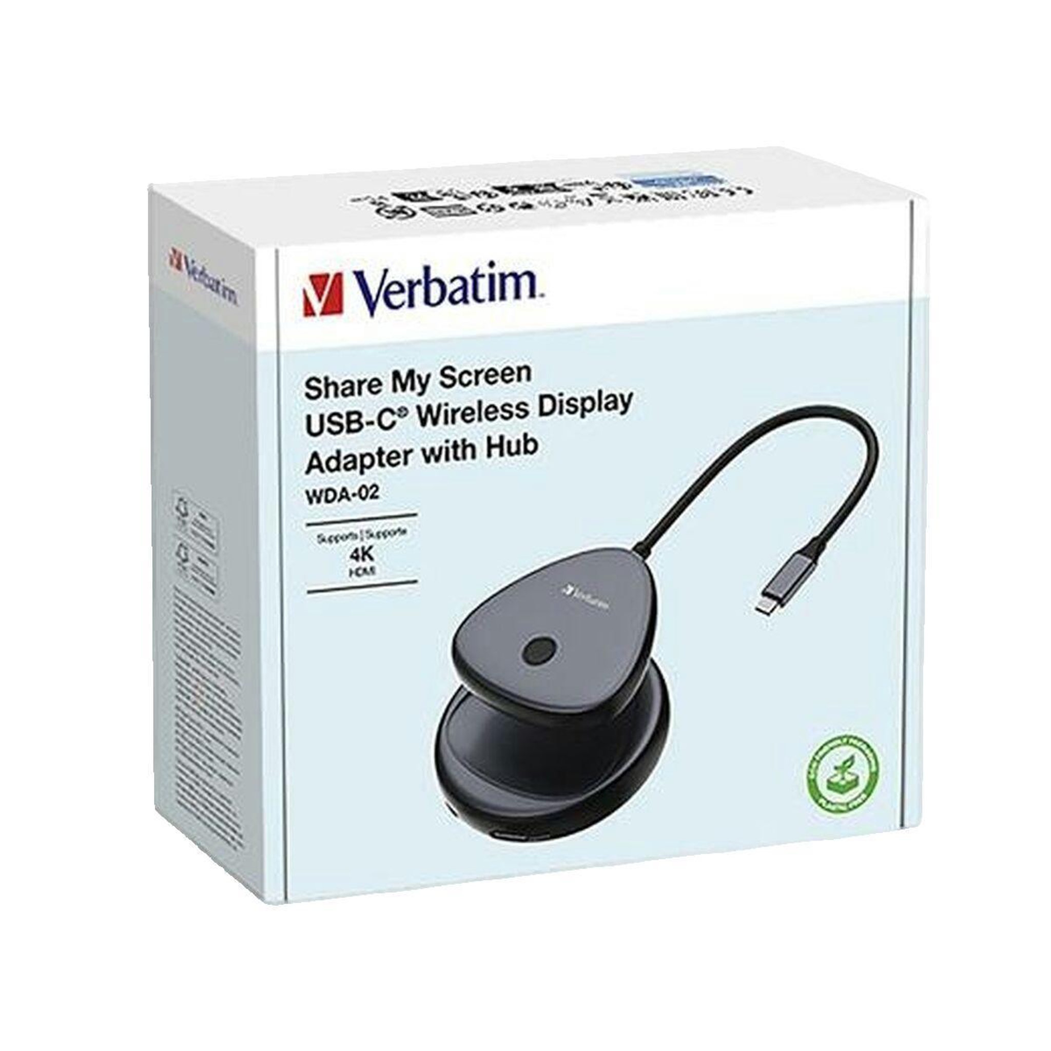Verbatim Adaptateur sans fil Verbatim Share My Screen USB-C 4K