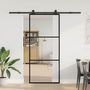 Voir la diapositive 2 : VIDAXL Porte coulissante avec kit de quincaillerie 90x205 cm Verre ESG