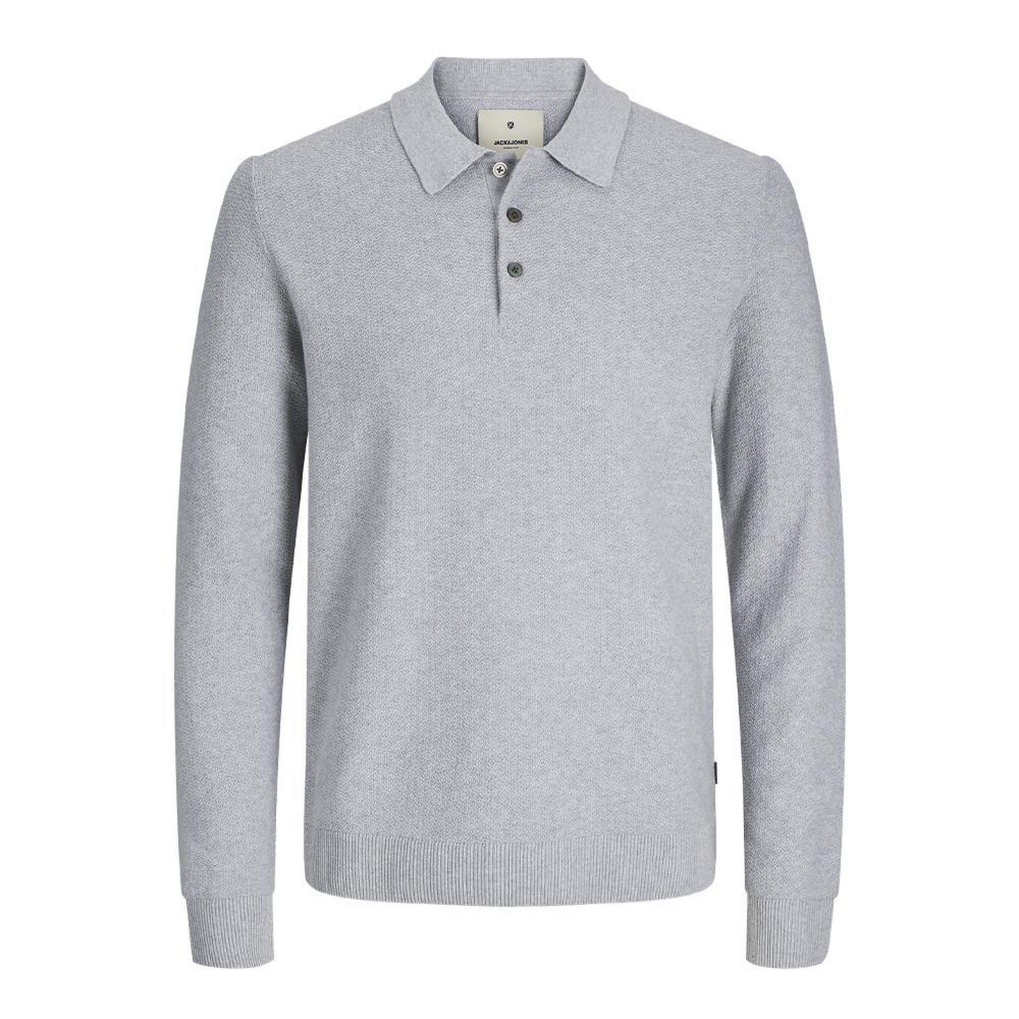 Jack & Jones Polo Manches Longues Gris Homme Jack & Jones Sandri
