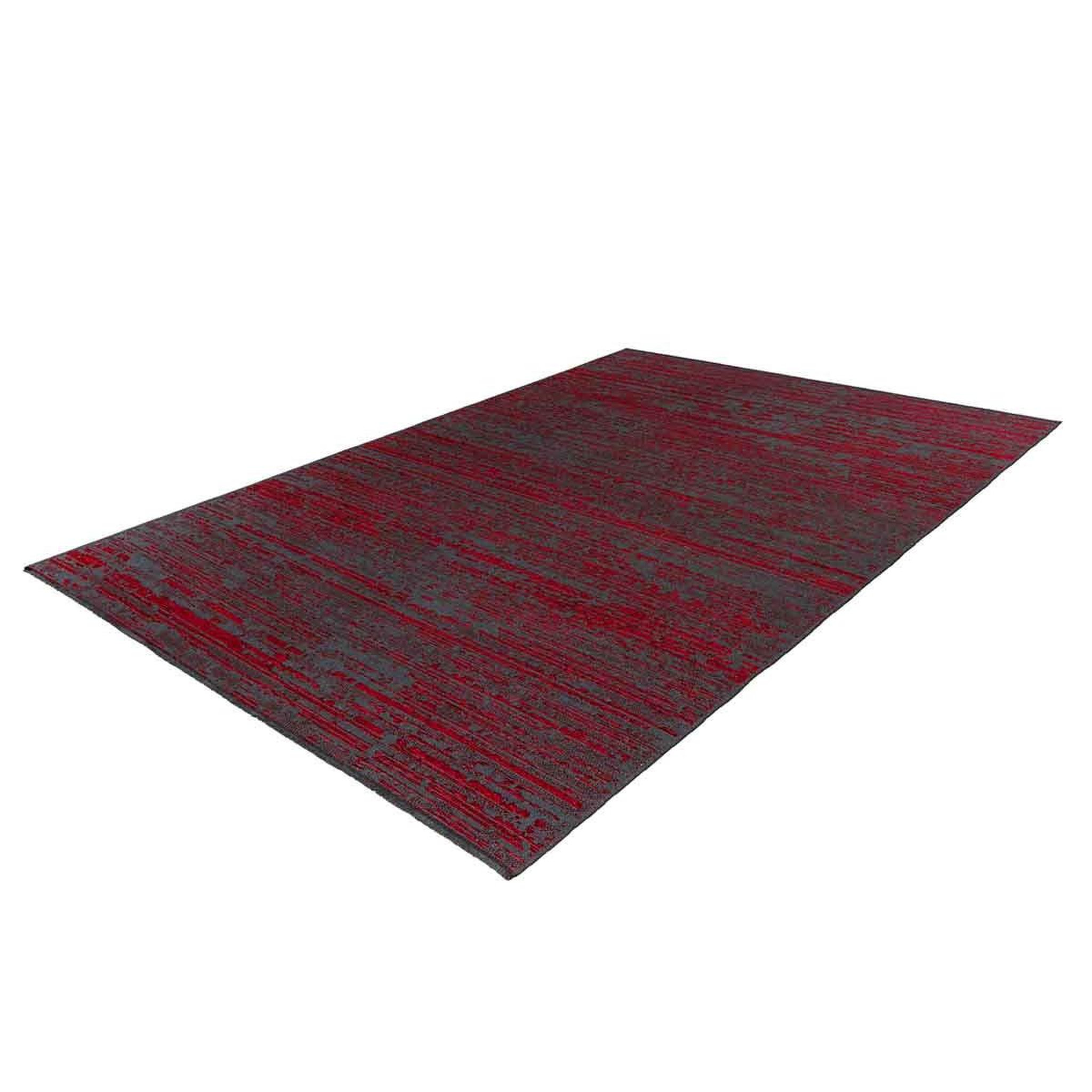 Voir la diapositive 2 : Paris Prix Tapis tissé à poils plats vintage  kalevi  rouge
