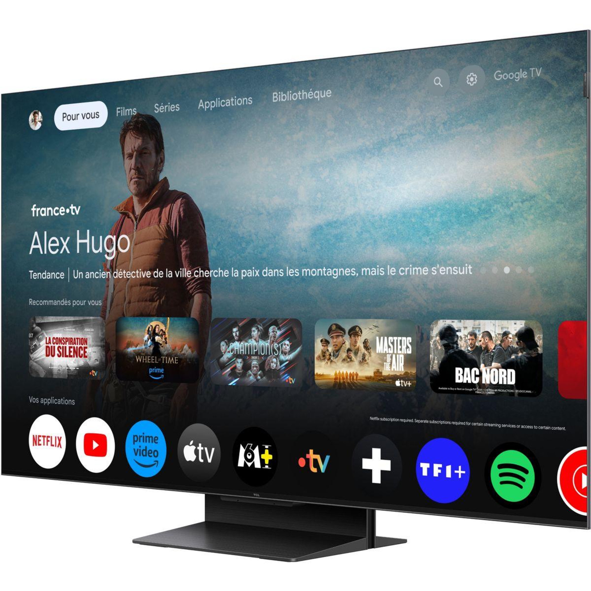 Voir la diapositive 2 : TCL Tv mini led 50c79k (2025) 50  (126 cm)