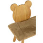 Voir la diapositive 6 : Paris Prix Banc pour Enfant en Bois  Ours  87cm Naturel