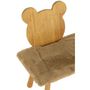 Voir la diapositive 6 : Paris Prix Banc pour Enfant en Bois  Ours  87cm Naturel