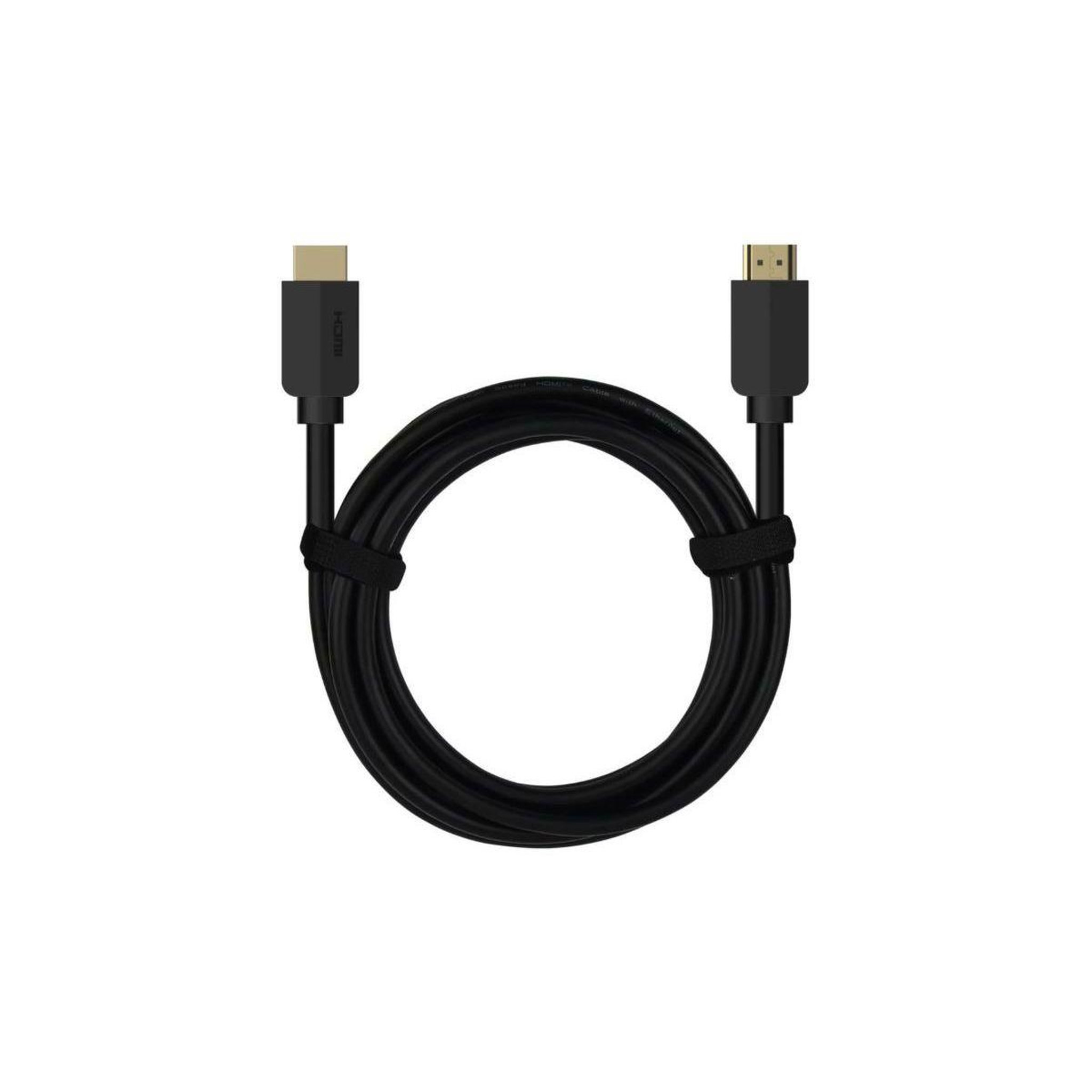 Voir la diapositive 3 : ESSENTIEL B Câble hdmi x2 hdmi 2m noir droit 2.0
