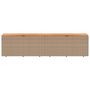 Voir la diapositive 4 : VIDAXL Boîte de rangement de jardin beige resine tressee bois d'acacia
