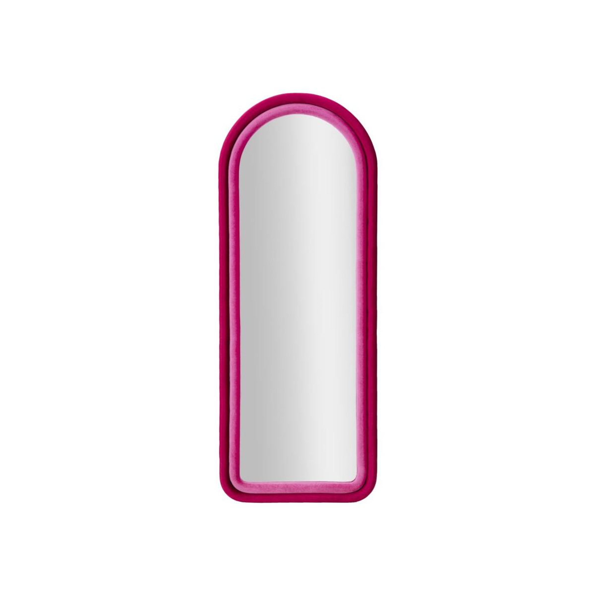Paris Prix Miroir Mural en Velours  Chloé  160cm Fuchsia