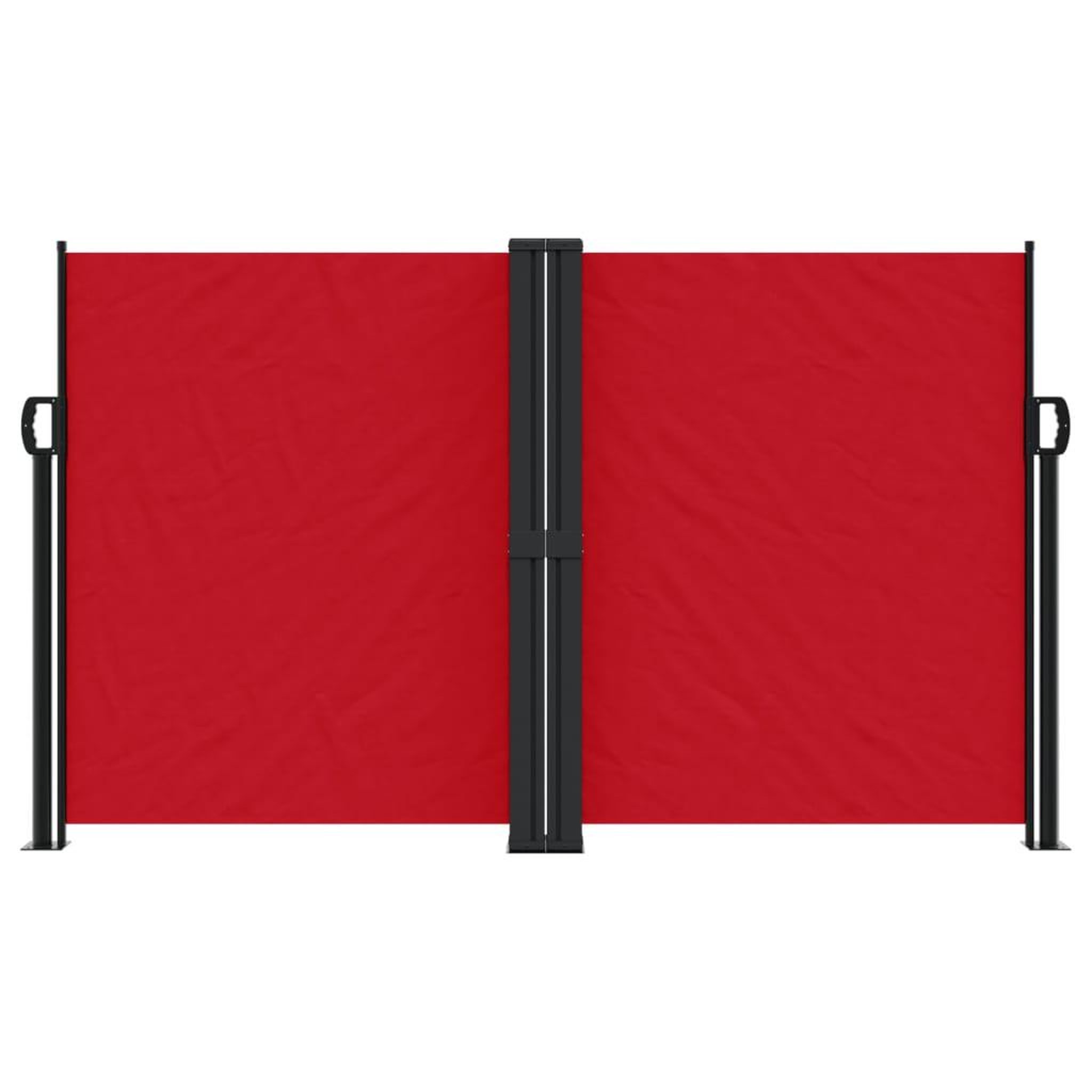 Voir la diapositive 3 : VIDAXL Auvent lateral retractable rouge 140x600 cm