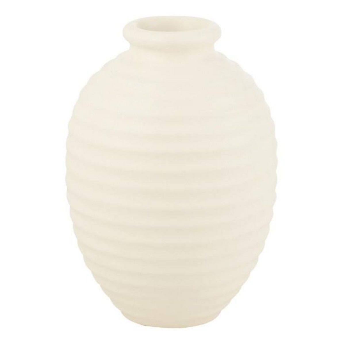 Paris Prix Cache-Pot Oval en Terre Cuite  Theron  52cm Blanc
