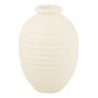 Voir la diapositive 1 : Paris Prix Cache-Pot Oval en Terre Cuite  Theron  52cm Blanc