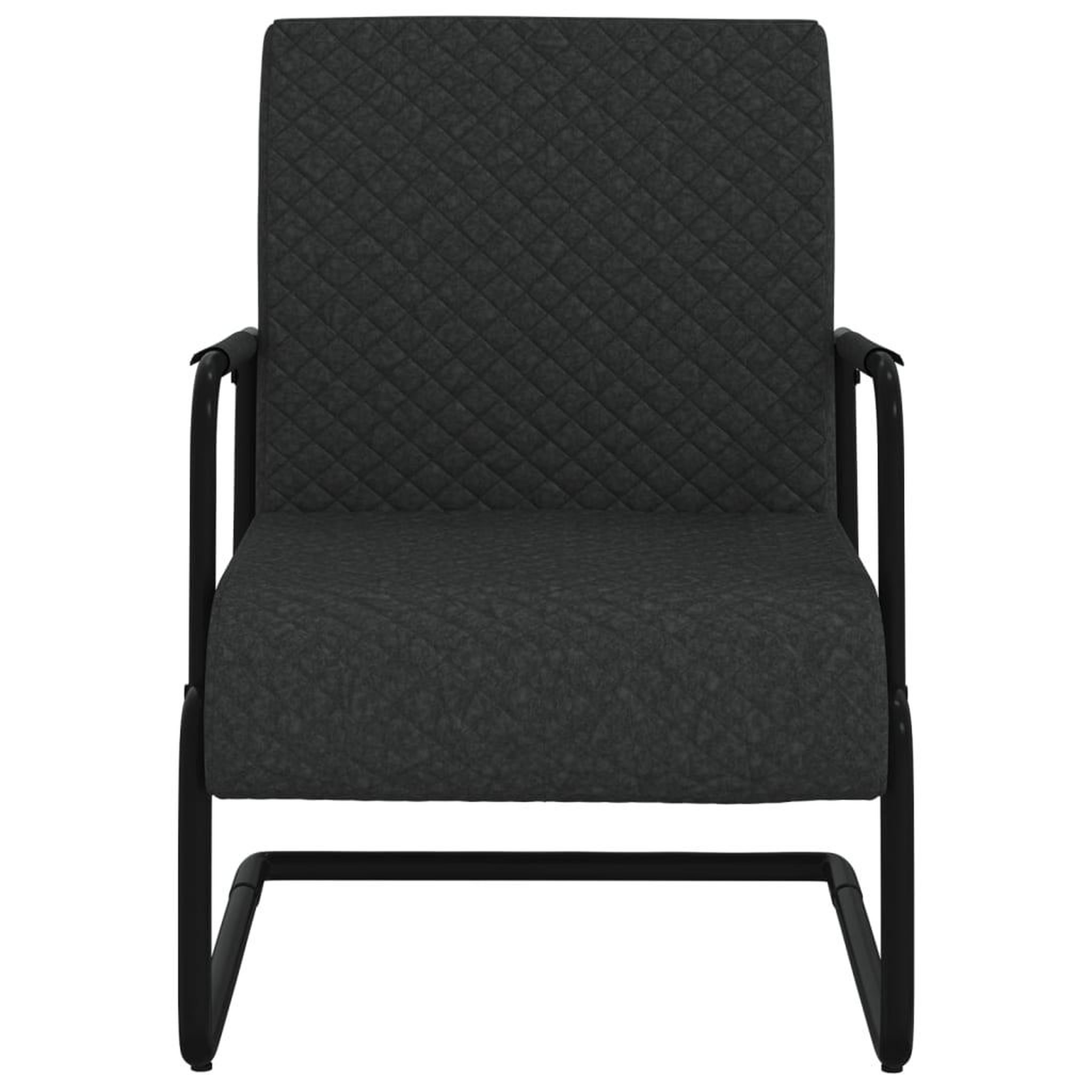 Voir la diapositive 3 : VIDAXL Chaise cantilever Noir Similicuir