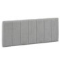Voir la diapositive 1 : MARCKONFORT Tête de lit tapissée Creta 150x60 cm Couleur Gris, 8 cm d'épaisseur
