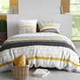 Voir la diapositive 1 : ATELIER DU COTON Parure housse de couette 100% coton 57fils spira