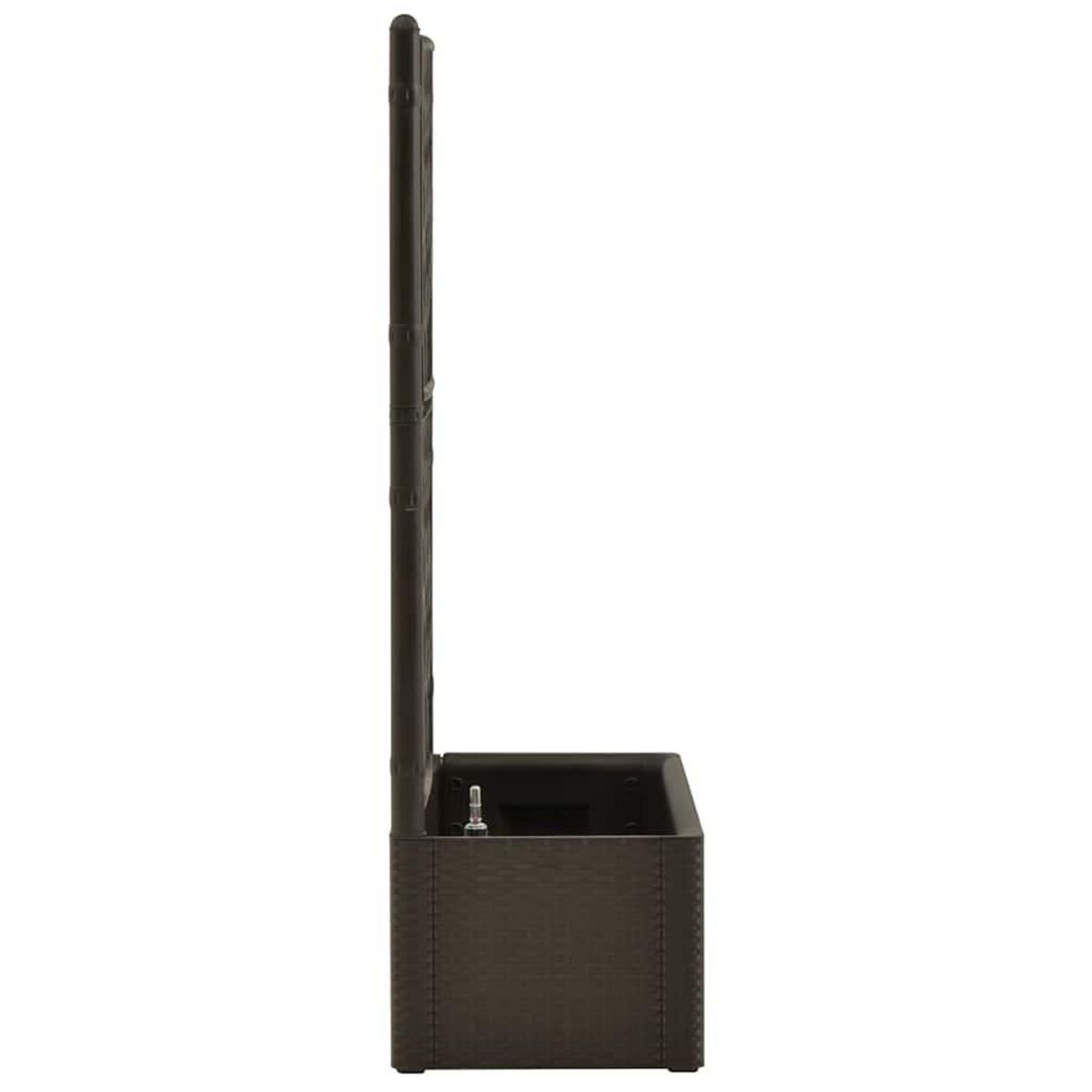 VIDAXL Lit sureleve de jardin et treillis et systeme d'arrosage Moka