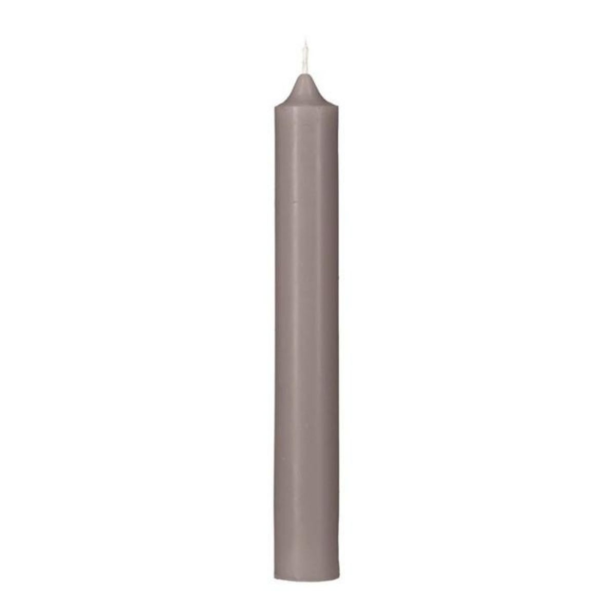 COMPTOIR DE LA BOUGIE Lot de 10 Bougies Bâton  Hugo  16cm Taupe