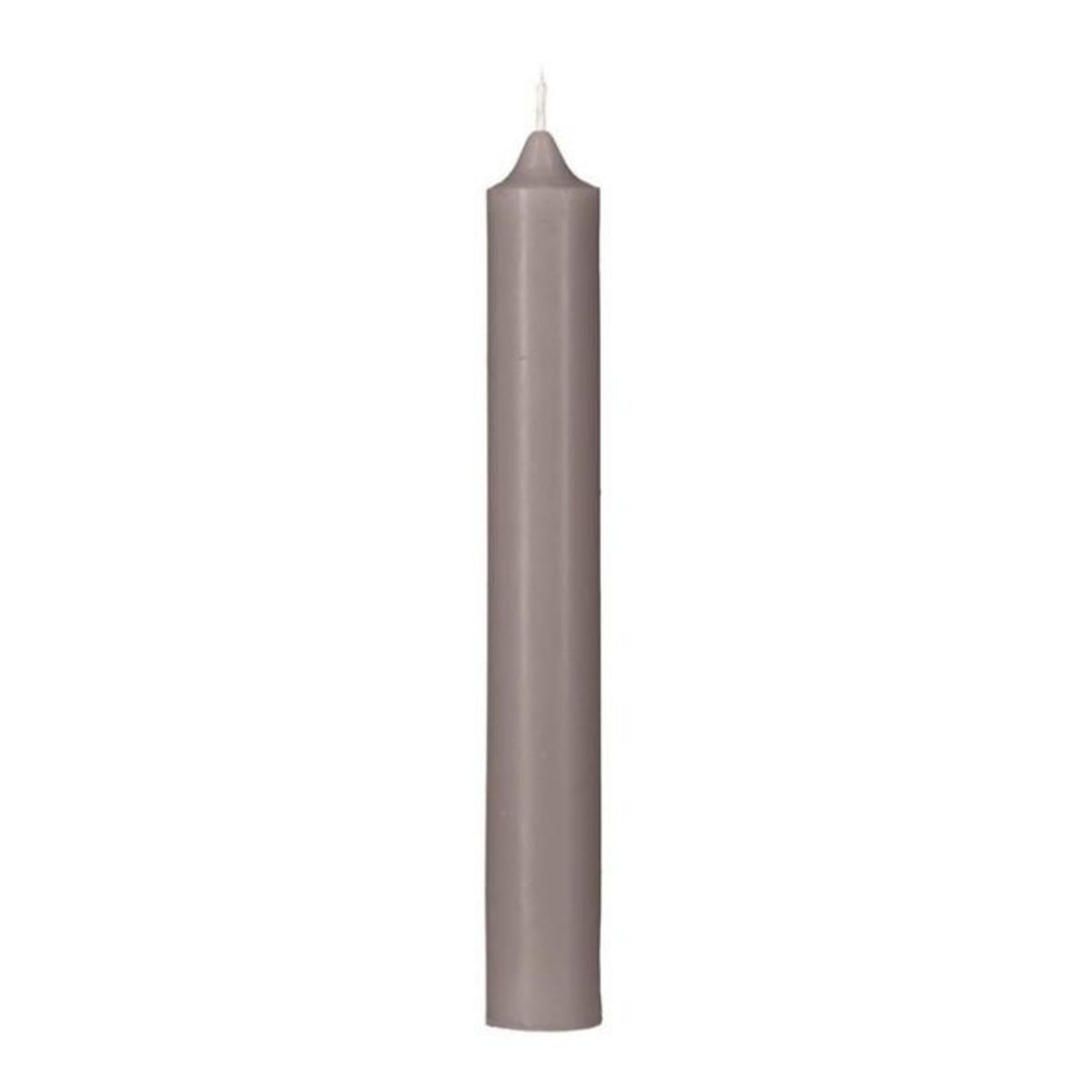 COMPTOIR DE LA BOUGIE Lot de 10 Bougies Bâton  Hugo  16cm Taupe