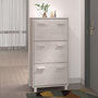 Voir la diapositive 1 : VIDAXL Armoire a chaussures HAMAR Blanc 59,5x35x117 cm Bois de pin