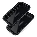 FM PROFESSIONAL Lot de 2 plats à barbecue en acier émaillé 21 x 12 cm FM Professional Barbecue