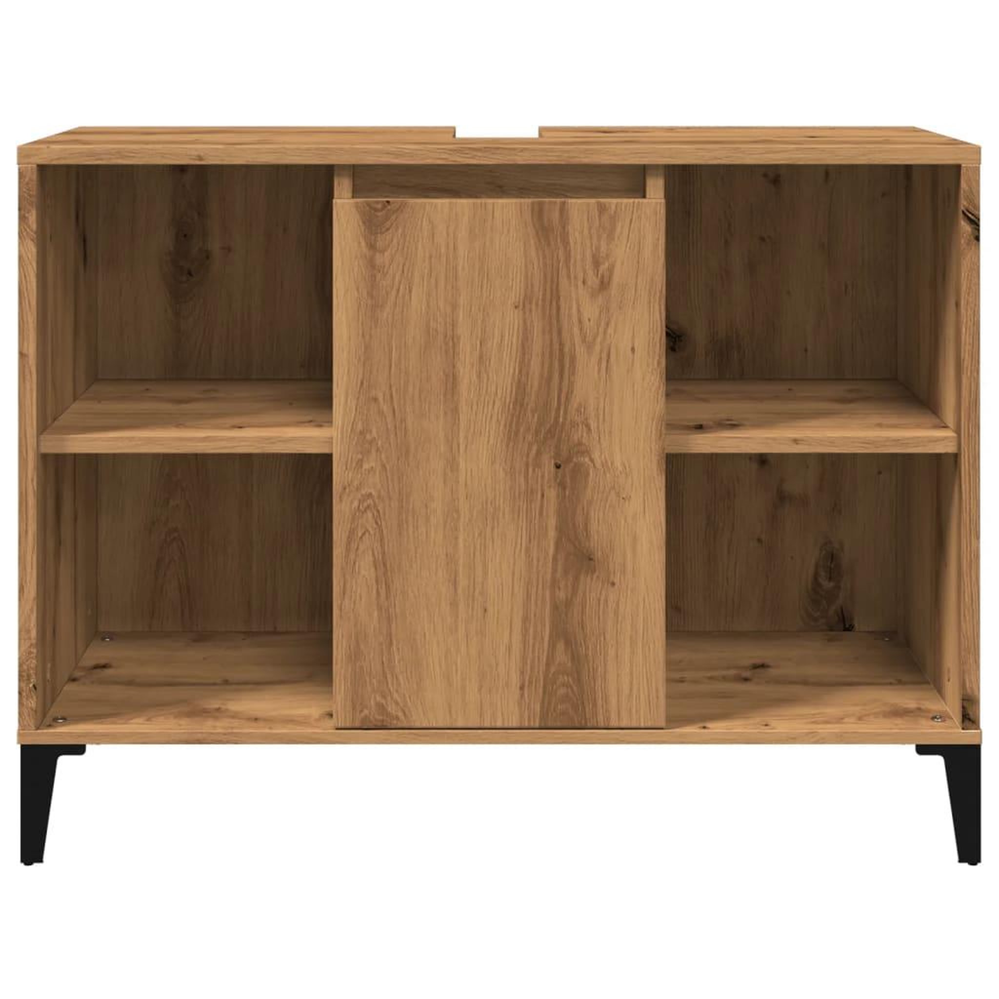 Voir la diapositive 5 : VIDAXL Armoire d'evier chene artisanal 80x33x60 cm bois d'ingenierie