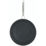 Ogo Poele sauteuse Ogo WOK BLACK CUBE 28 CM EN ACIER INOXYDABLE FOND NID D ABEILLE TOUS FEUX DONT INDUCTION