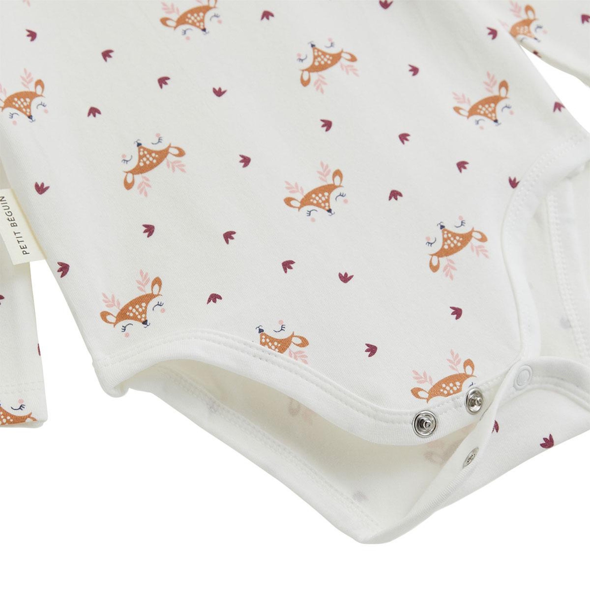 Voir la diapositive 4 : PETIT BEGUIN Lot de 2 bodies bébé manches longues Cléo
