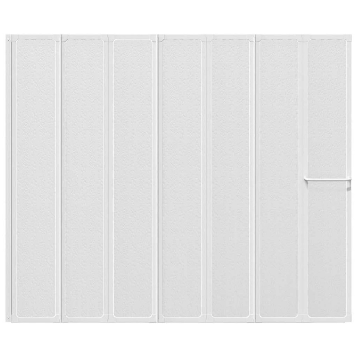 VIDAXL Pare baignoire a 7 volets avec porte-serviettes 140 x 168 cm