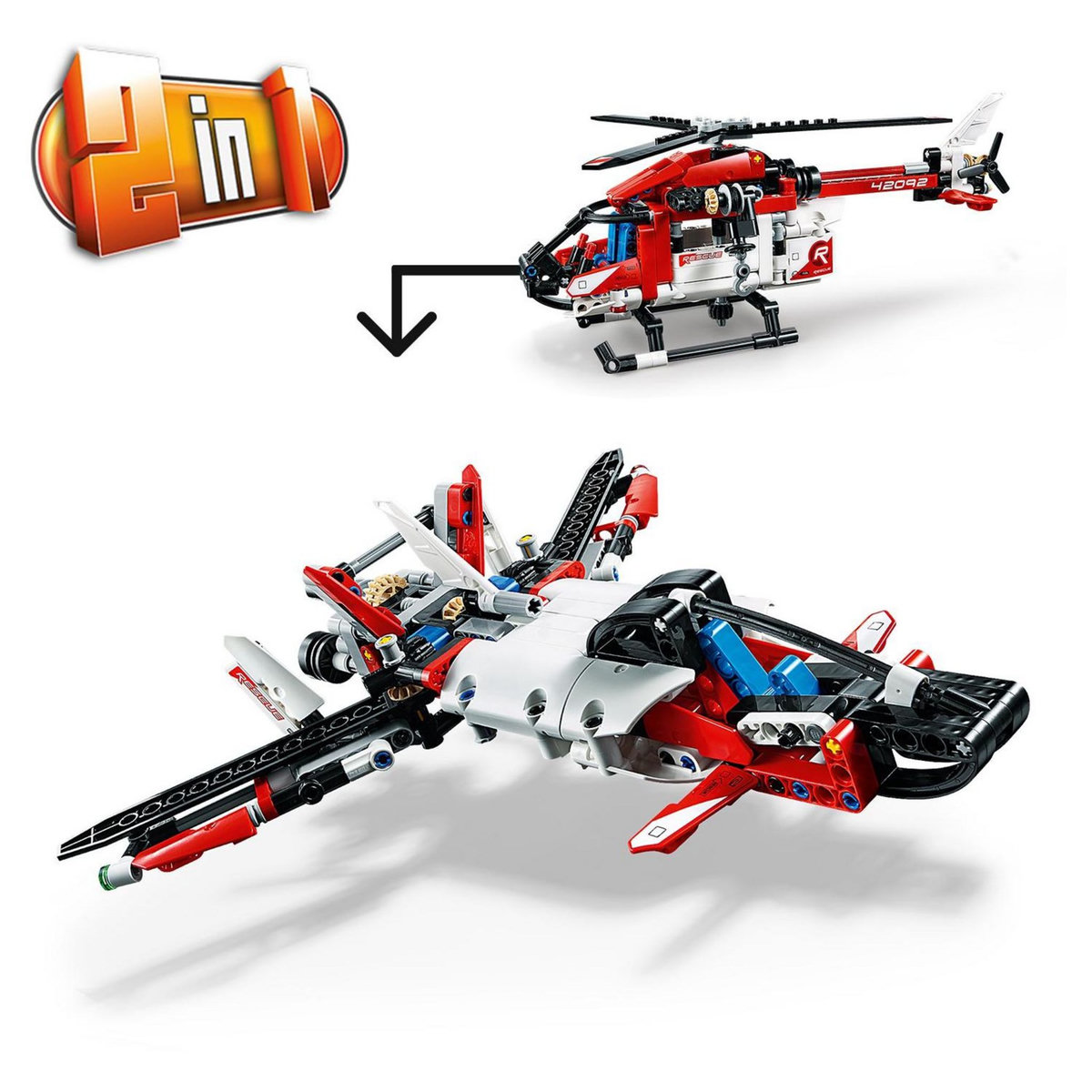 LEGO Technic 42092 - L'hélicoptère de secours