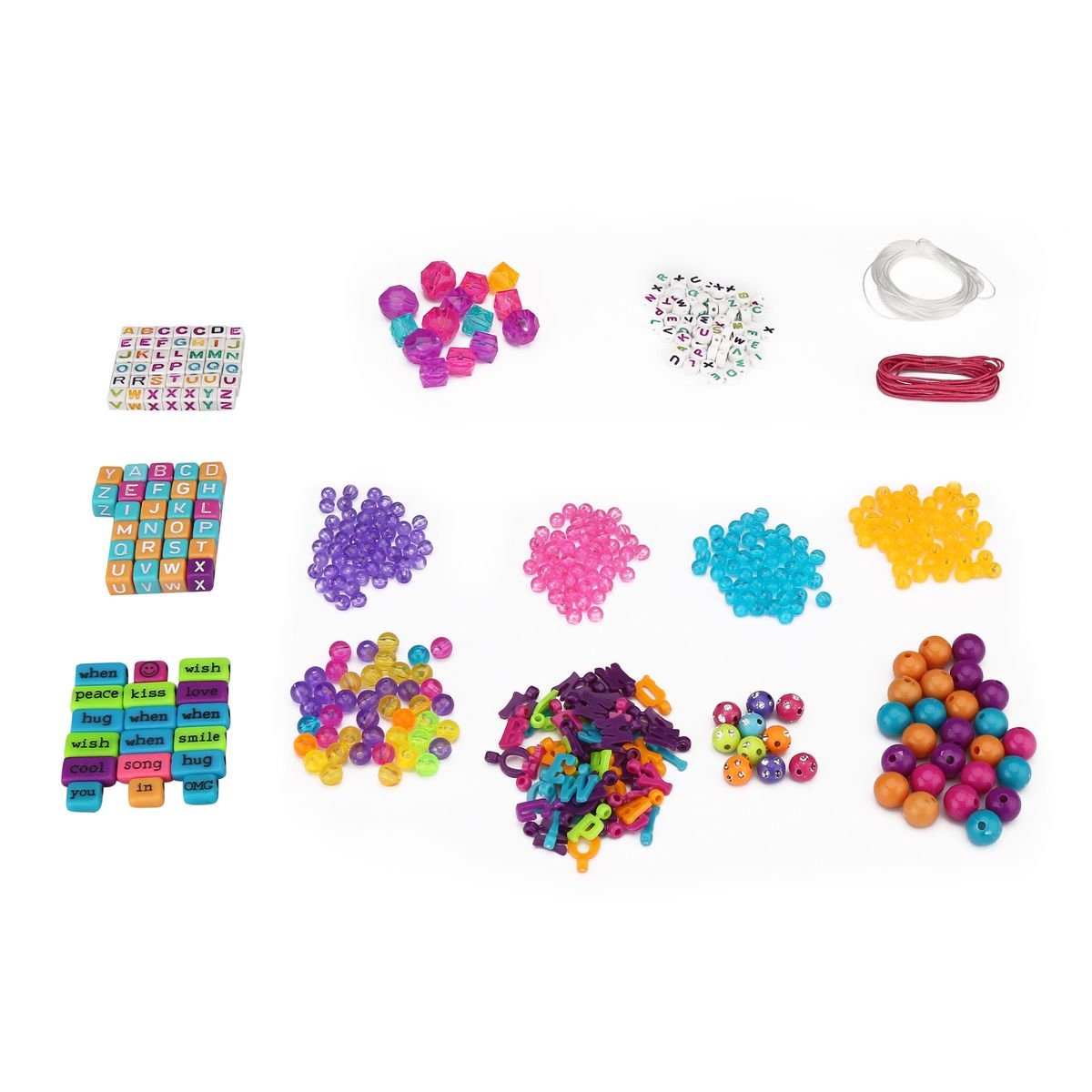 One Two Fun Coffret bijoux à personnaliser avec perles à lettres