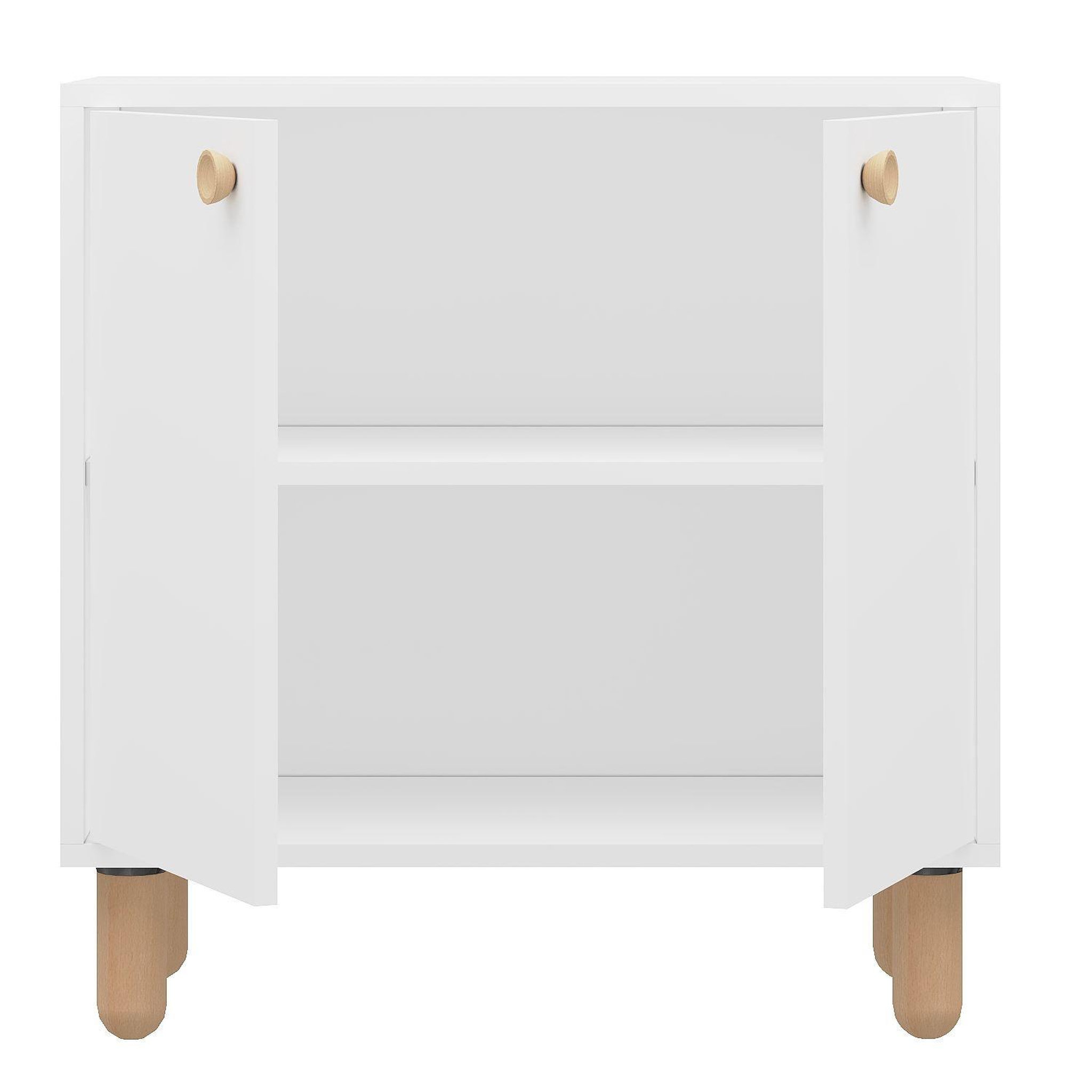 Voir la diapositive 4 : Habitat et Jardin Buffet en bois  lina  - 72 x 36 x 73 cm - blanc