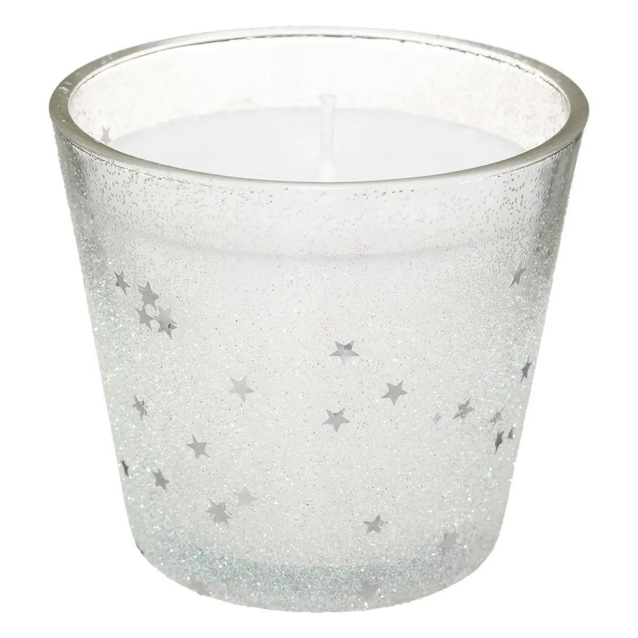 ATMOSPHERA Bougie en verre déco  colorama  190g blanc