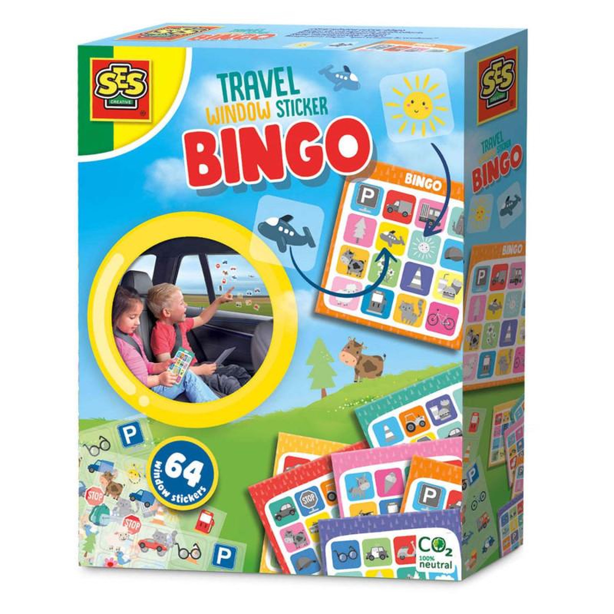SES SES Travel game Window sticker Bingo 02238