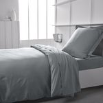TODAY Drap housse uni en jersey coton ESSENTIAL . Coloris disponibles : Bleu, Jaune, Gris, Marron, Rose, Vert, Rouge, Blanc, Beige