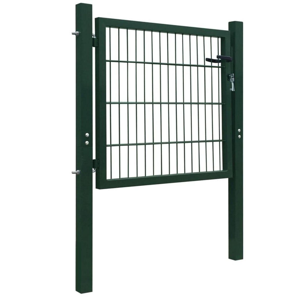 VIDAXL Portillon Acier Vert 105x150 cm