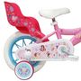 Voir la diapositive 2 : Disney Princesse Vélo enfant - Moidèle 12'' Princesse de Disney pour enfant de 85/100 cm avec stabilisateurs - 1 Frein - Panier avant - Porte poupée arrière et roues bâtons