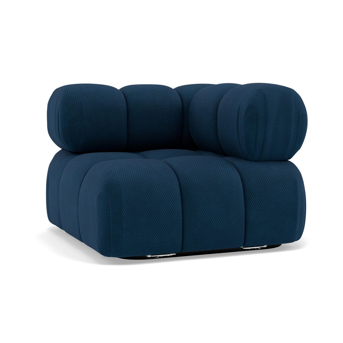 LISA DESIGN Ruby - module d'assise d'angle droit en velours texturé