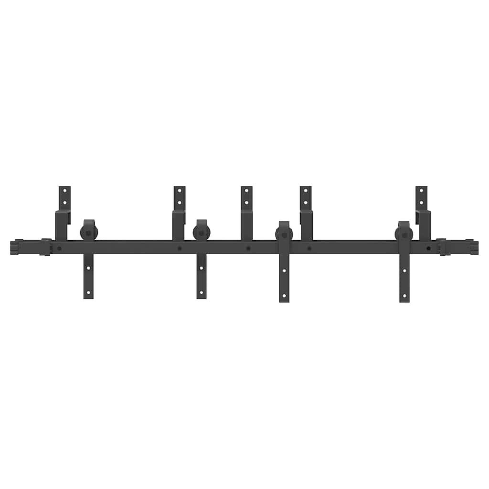 Voir la diapositive 5 : VIDAXL Kit de quincaillerie de porte coulissante 152,5 cm acier noir