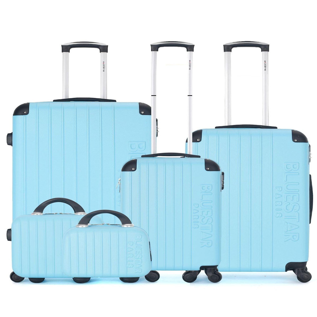 BLUESTAR BLUESTAR - Set de 5 Valises BUCAREST-F 75 cm 4 Roues