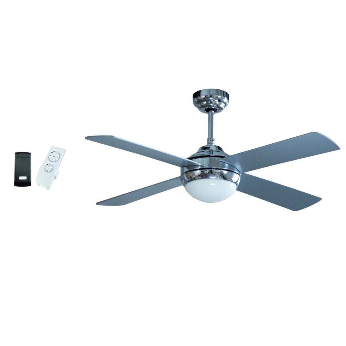 NIKLAS Ventilateur Plafonnier Eclairage 4 pales 60 W 3 vitesses Ø 121 cm Télécommande NIKLAS