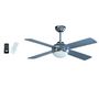 Voir la diapositive 3 : NIKLAS Ventilateur Plafonnier Eclairage 4 pales 60 W 3 vitesses Ø 121 cm Télécommande NIKLAS