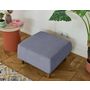 Voir la diapositive 4 : BEST MOBILIER Cristal - pouf modulable - 65 cm - en velours texturé