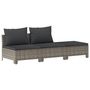 Voir la diapositive 2 : VIDAXL Salon de jardin 3 pcs avec coussins Gris Resine tressee