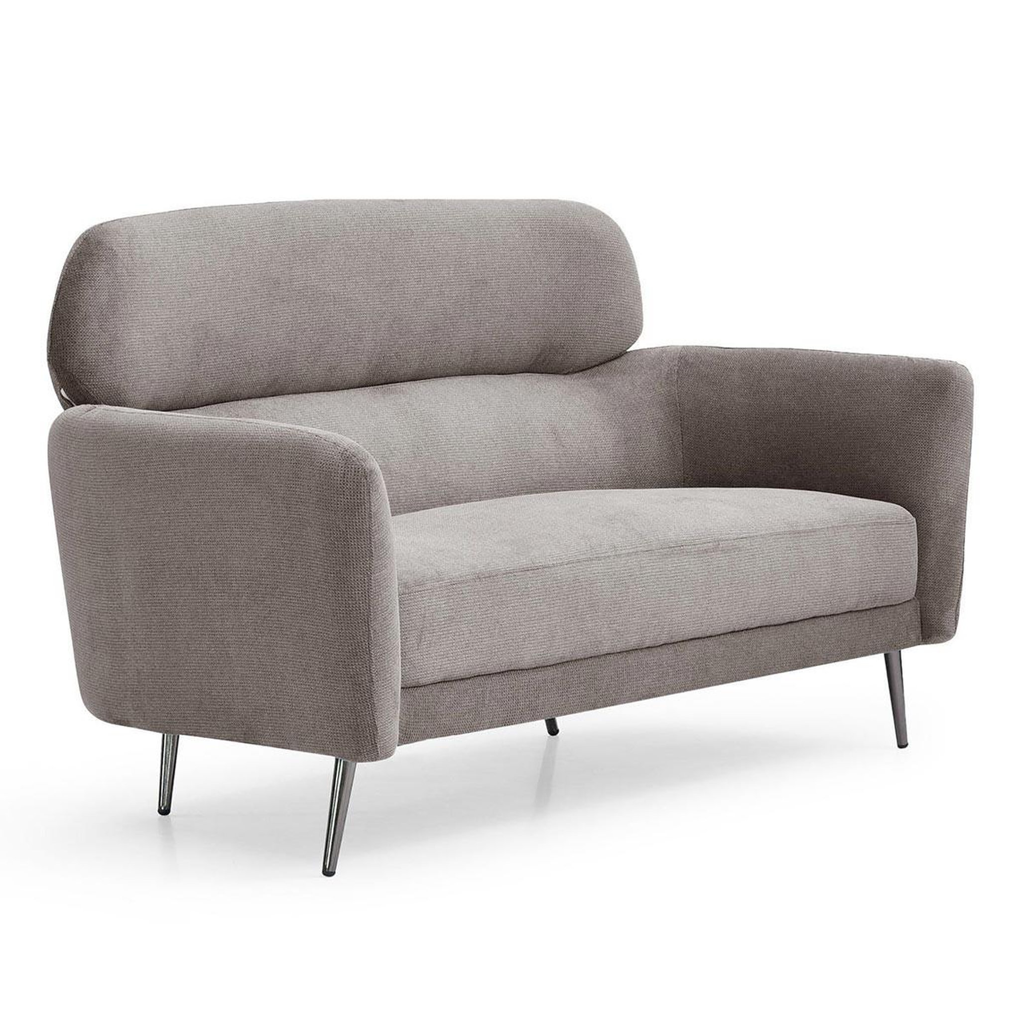 Paris Prix Canapé 2 places en tissu  harison  142cm gris taupe