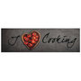 Voir la diapositive 2 : VIDAXL Tapis de cuisine lavable texte Cooking 45x150 cm velours