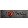 Voir la diapositive 2 : VIDAXL Tapis de cuisine lavable texte Cooking 45x150 cm velours