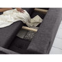 Voir la diapositive 4 : BEST MOBILIER Lena - canapé d'angle convertible - avec coffre - style scandinave - 5 places - gauche