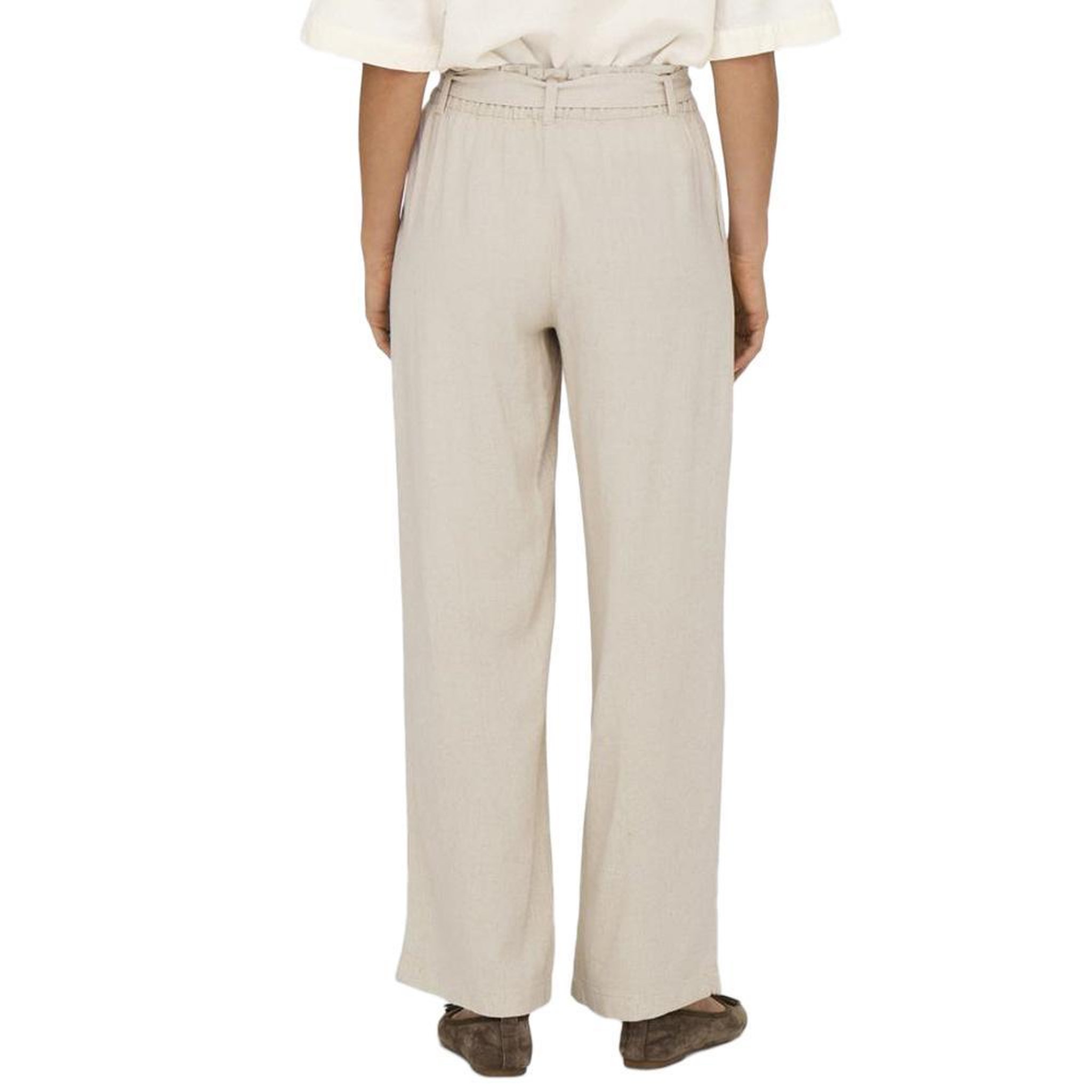 Voir la diapositive 2 : JACQUELINE DE YONG Pantalon en lin  Femme JDY Say